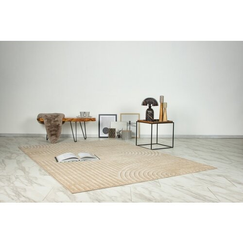 Japandi Vloerkleed Zand Curve