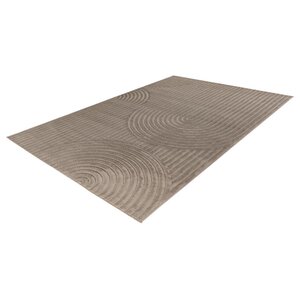 Japandi Vloerkleed Taupe Curve 200x290