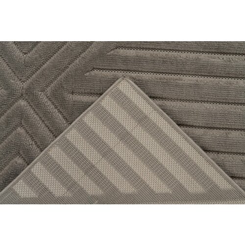 Japandi Vloerkleed Taupe Diamond 200x290