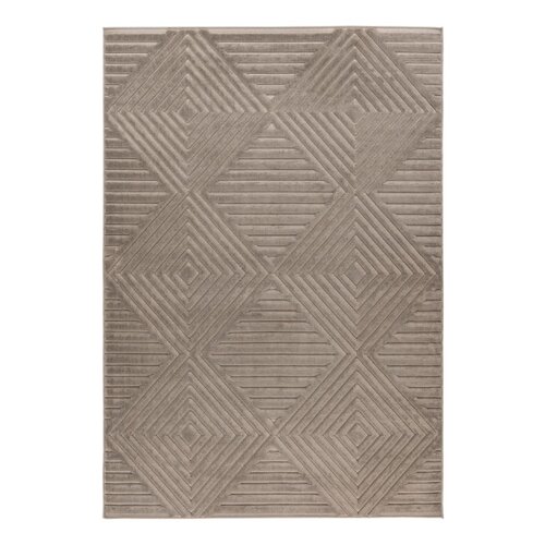 Japandi Vloerkleed Taupe Diamond 200x290