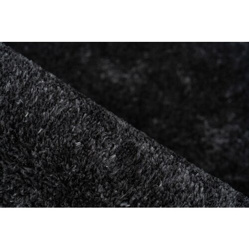Velvet Vloerkleed Zwart Hoogpolig 200x290