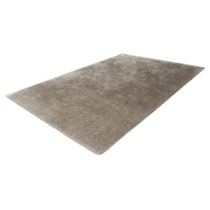 Velvet Vloerkleed Taupe Hoogpolig