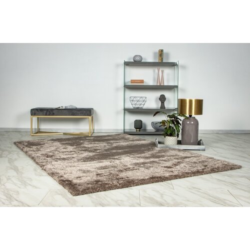 Velvet Vloerkleed Champagne Hoogpolig