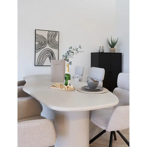 Japandi Beton Look Eettafel 200