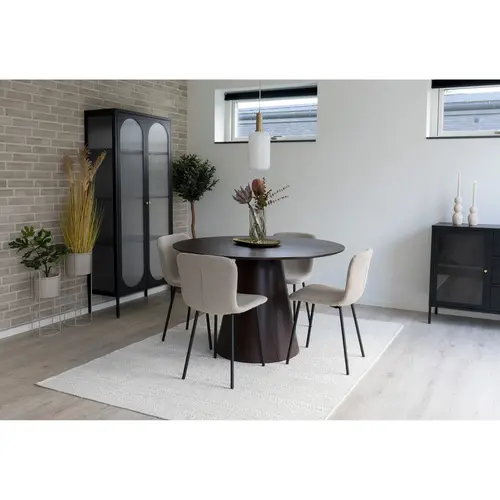 Arte Eettafel Dark Brown Rond 120