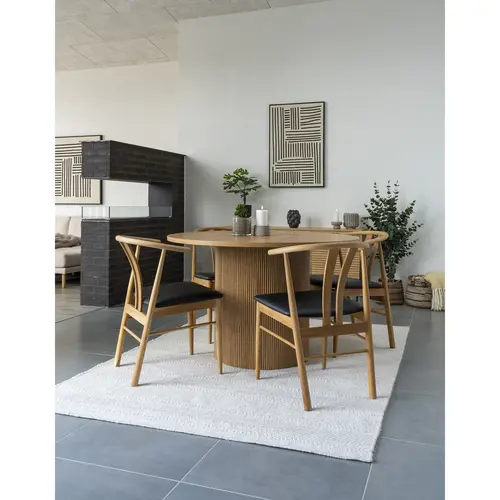 Arte Eettafel Naturel Rond Stripes 120 Arte Eettafel Naturel Rond Stripes 120