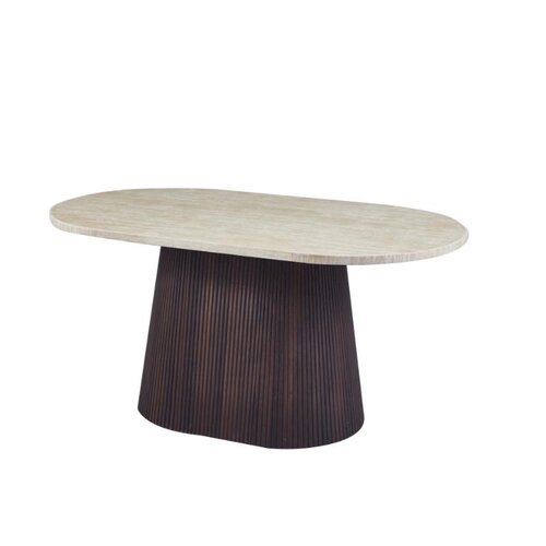 Eettafel Kimberly Travertin 160