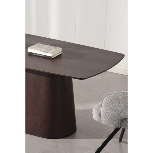Eettafel Deens Ovaal Walnoot 160