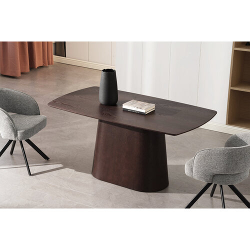 Eettafel Deens Ovaal Walnoot 160