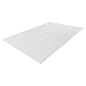 Fluffy Japandi Vloerkleed White Wave