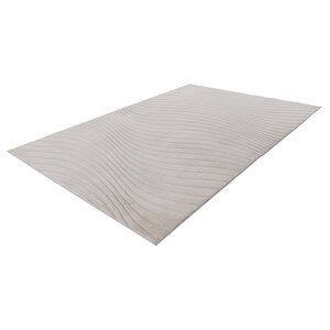 Fluffy Japandi Vloerkleed Taupe Wave
