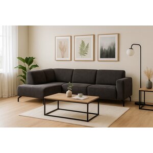 Hoekbank Porta Antraciet 256x188x82
