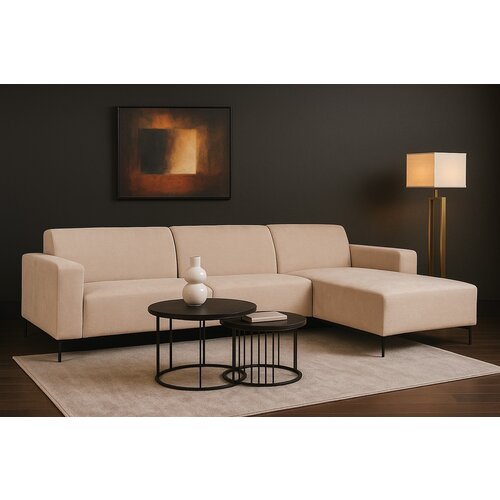 Hoekbank Giovanni Beige 275x150x84