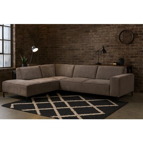 Hoekbank Trentino Taupe 262x195x83