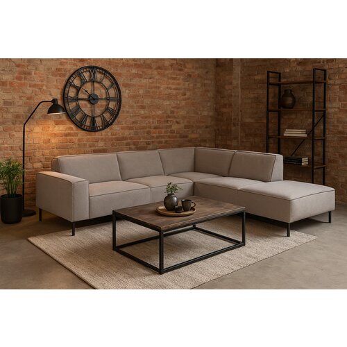 Hoekbank Trentino Beige 262x195x83