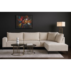 Hoekbank Rocca Beige 265x210x84