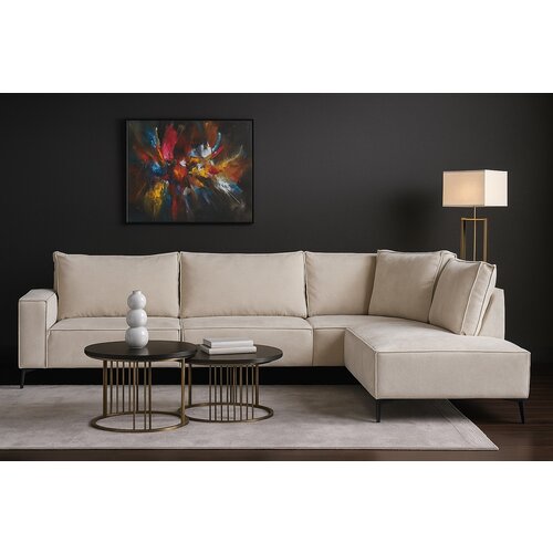 Hoekbank Rocca Beige 265x210x84