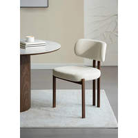 Eetkamerstoel Japandi Lisano Walnoot Bruin