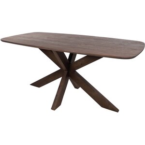 Eettafel Deens Ovaal 220 Acacia Marron Brown