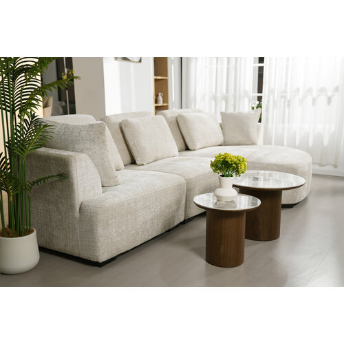 Organische Hoekbank Gentle Roma Ivory Organische Hoekbank Gentle Roma Ivory