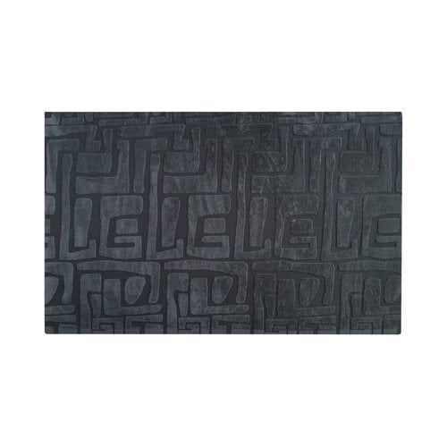 Vloerkleed Japandi Fluffy Flair Zwart 200x290 Vloerkleed Japandi Fluffy Flair Zwart 200x290