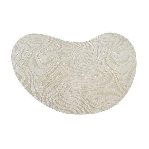 Vloerkleed Japandi Fluffy Wave Organisch Zand 200x290 Vloerkleed Japandi Fluffy Wave Organisch Zand 200x290