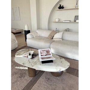 Organisch Walnoot Zand Salontafel