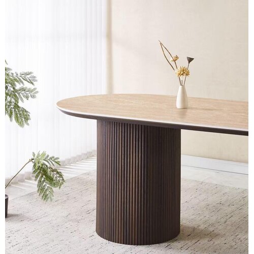 Eettafel Dubai Kimberly Travertin 160