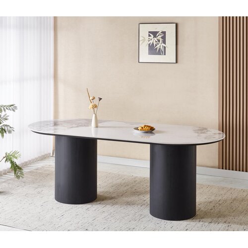 Eettafel Malta Zwart 160