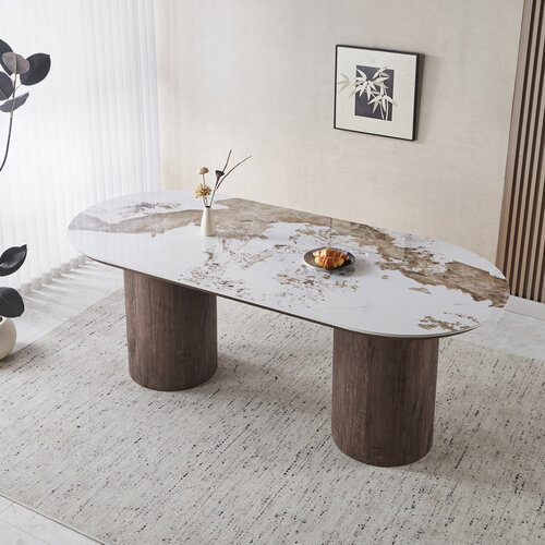 Eettafel Malta Zand 160 Deluxe