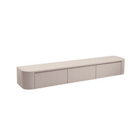 Japandi Beige Curve TV kast meubel afgeronde zijkanten 240CM