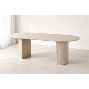 Eettafel Supreme Travertin Look Beige 200 Eettafel Supreme Travertin Look Beige 200