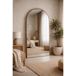 Japandi Boogspiegel Goud 180x80