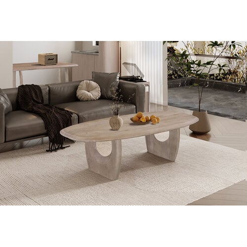 Salontafel Monza 130CM Deens Ovaal Mango Hout