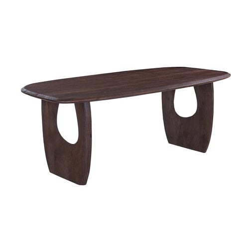 Eettafel Monza 200CM Deens Ovaal Mango Hout Donkerbruin