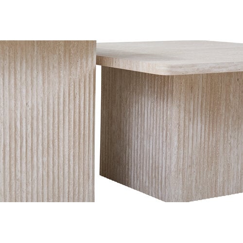Salontafel Anna Set Van 2 Travertin look Salontafel Anna Set Van 2 Travertin look