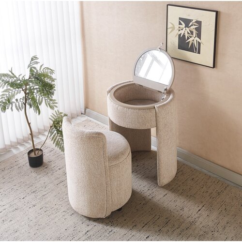 Vanity Deluxe Make Up Tafel Set Zand