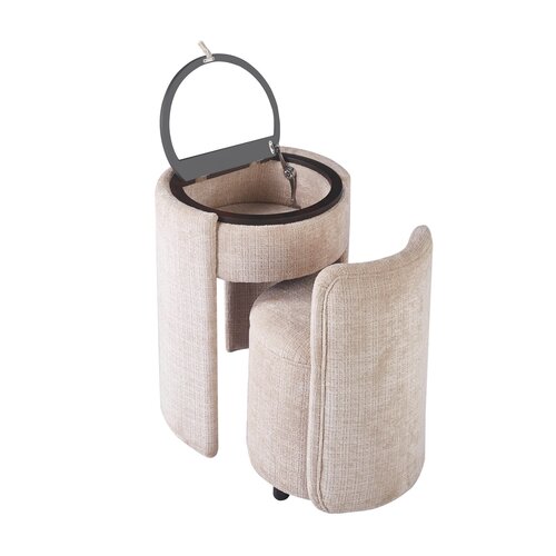 Vanity Deluxe Make Up Tafel Set Beige