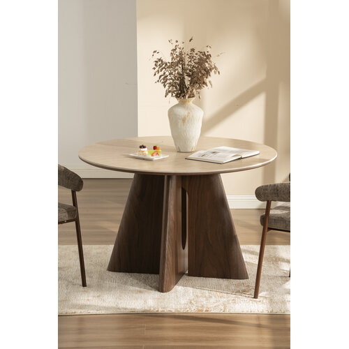 Eettafel Liza Travertin Rond 120