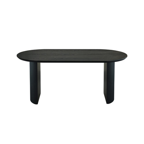 Eettafel Luna Ovaal Zwart 180