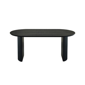 Eettafel Luna Ovaal Zwart 200