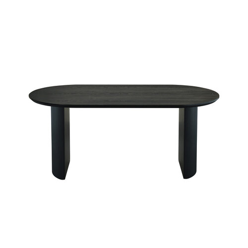 Eettafel Luna Ovaal Zwart 200