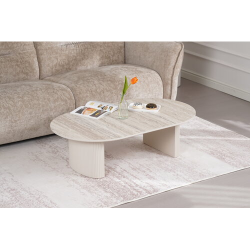 Salontafel Luna Travertin Beige 120
