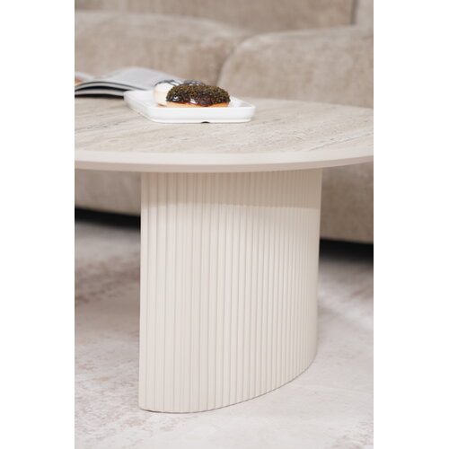Salontafel Luna Travertin Beige 120