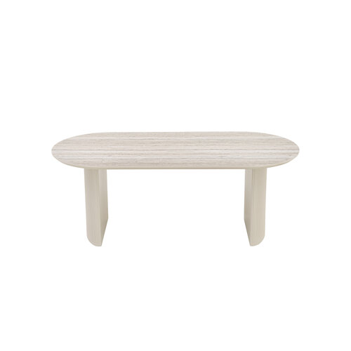 Eettafel Luna Travertin Beige 180
