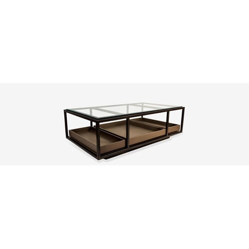 Zaza Salontafel Smoke Brons 3 Delige Lades 140 Zaza Salontafel Smoke Brons 3 Delige Lades 140