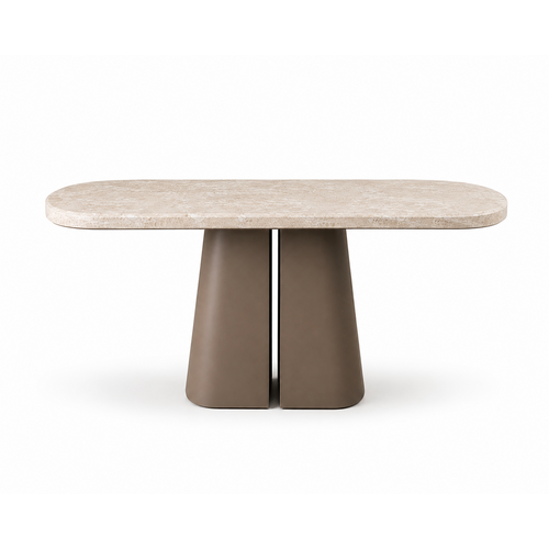 Zaza Sidetable Novelle Travertin Brons 140 Zaza Sidetable Novelle Travertin Brons 140