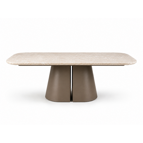 Zaza Eettafel Ovaal Novelle Travertin Brons 180 Zaza Eettafel Ovaal Novelle Travertin Brons 180