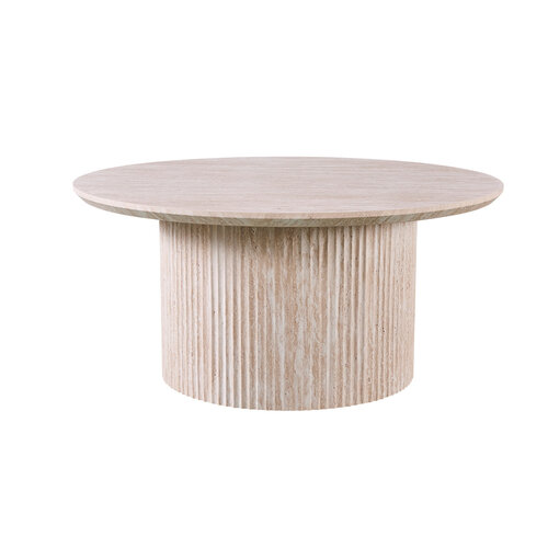 Salontafel Supreme Travertin Look Rond