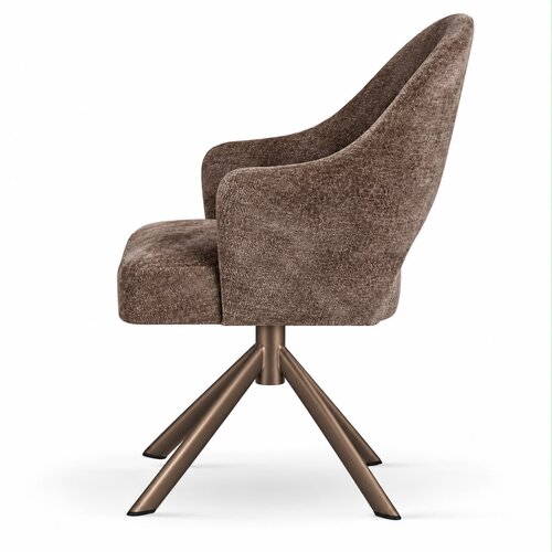 Eetkamerstoel Goda Draaibaar Taupe Andonic Brown Eetkamerstoel Goda Draaibaar Taupe Andonic Brown